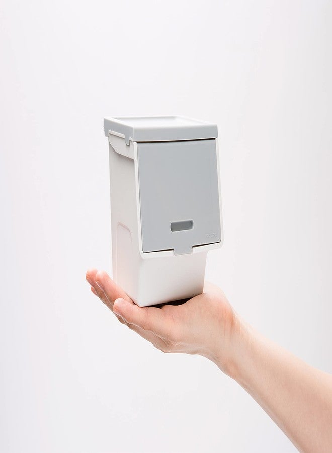 Litem Roomax Mini |Cool Grey Small & Cute Size Stackable Desk Organiser Storage Unit for Home Office Unique Design - Image 3